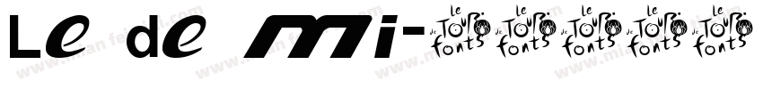 le de mi字体转换